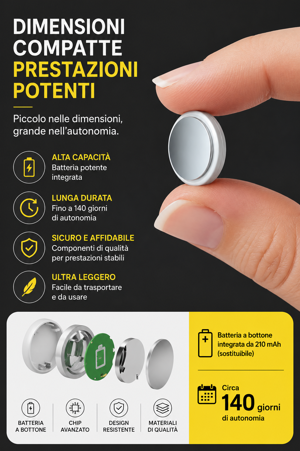 GPS Tracker Anti-Smarrimento Bluetooth