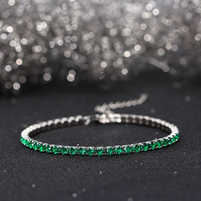 Bracciale Tennis in Argento 925 con Zirconi Multicolore