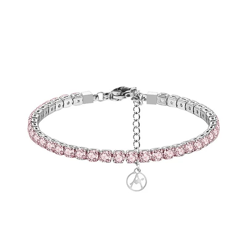 Bracciale Tennis in Argento 925 con Zirconi Multicolore