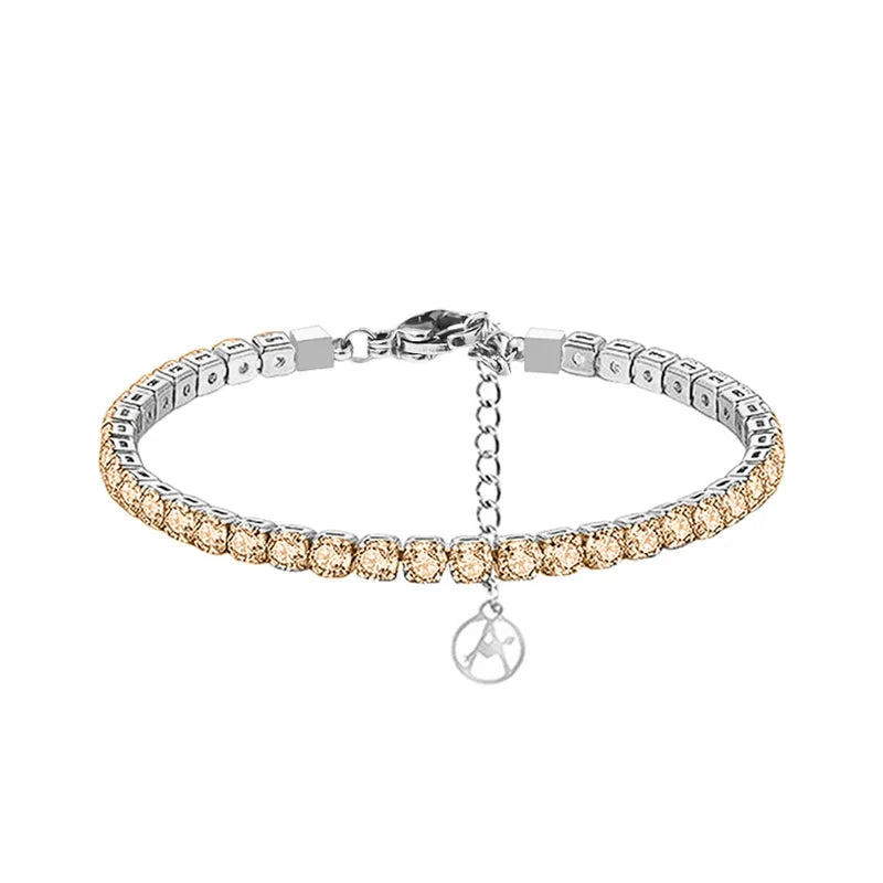 Bracciale Tennis in Argento 925 con Zirconi Multicolore