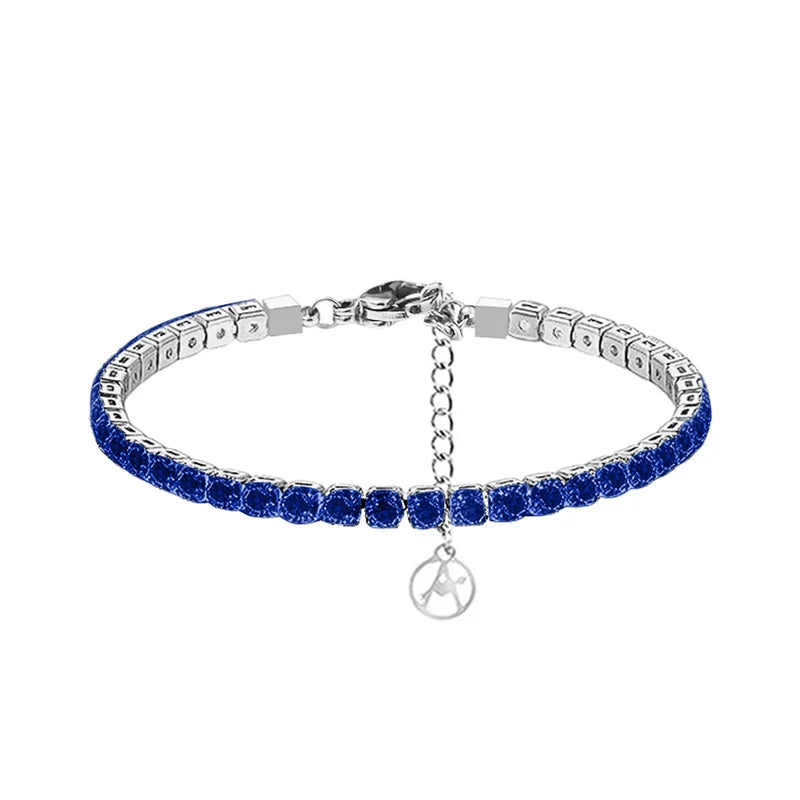 Bracciale Tennis in Argento 925 con Zirconi Multicolore