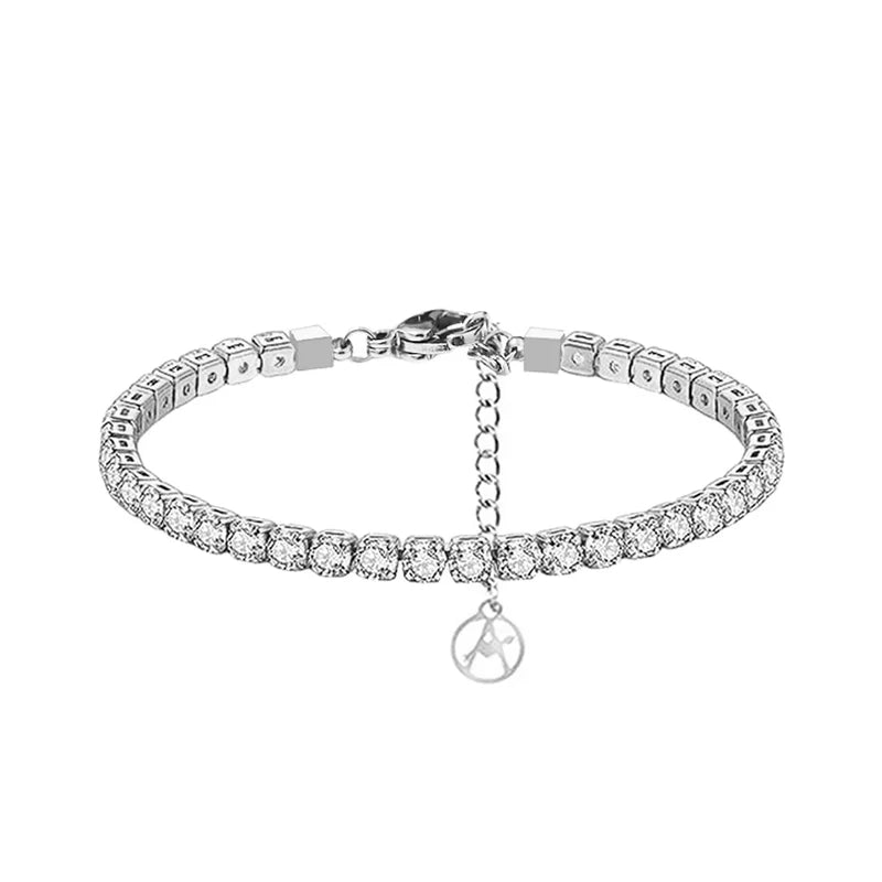 Bracciale Tennis in Argento 925 con Zirconi Multicolore